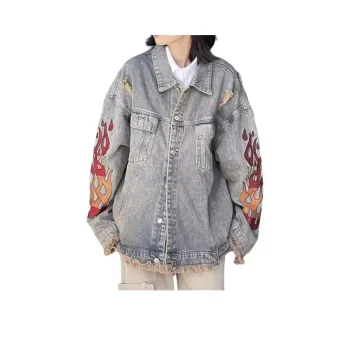 MGXEK Denim Jacket Unisex Vintage