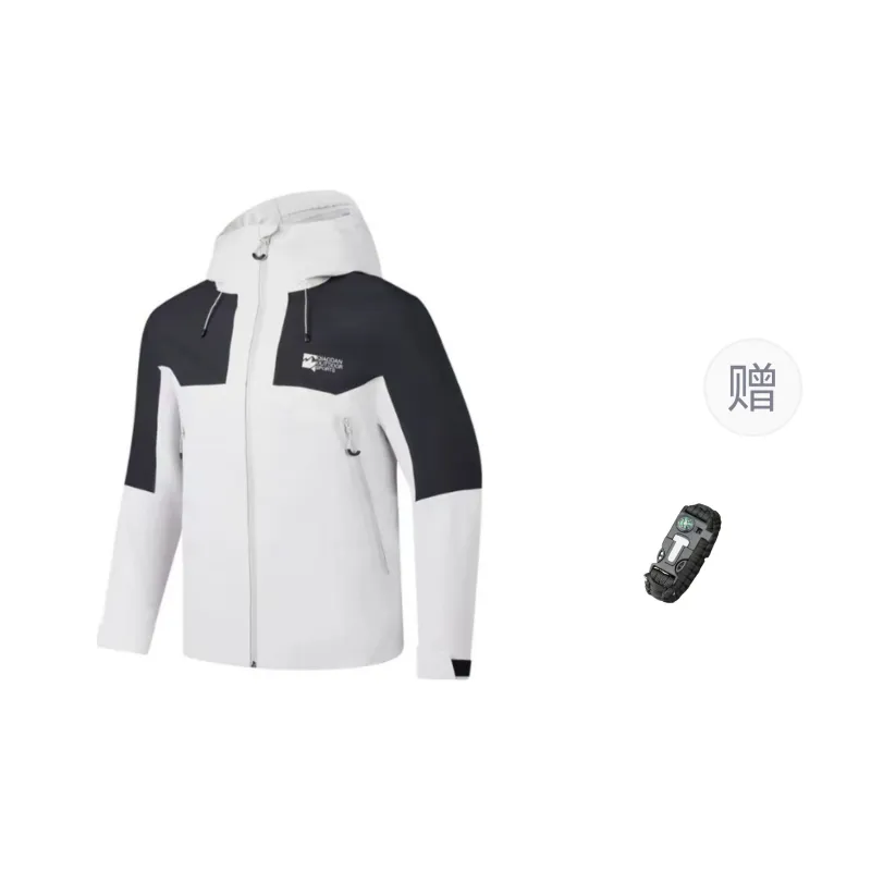 Jordan Waterproof And Windproof Windbreaker Jacket Unisex White+Black-0