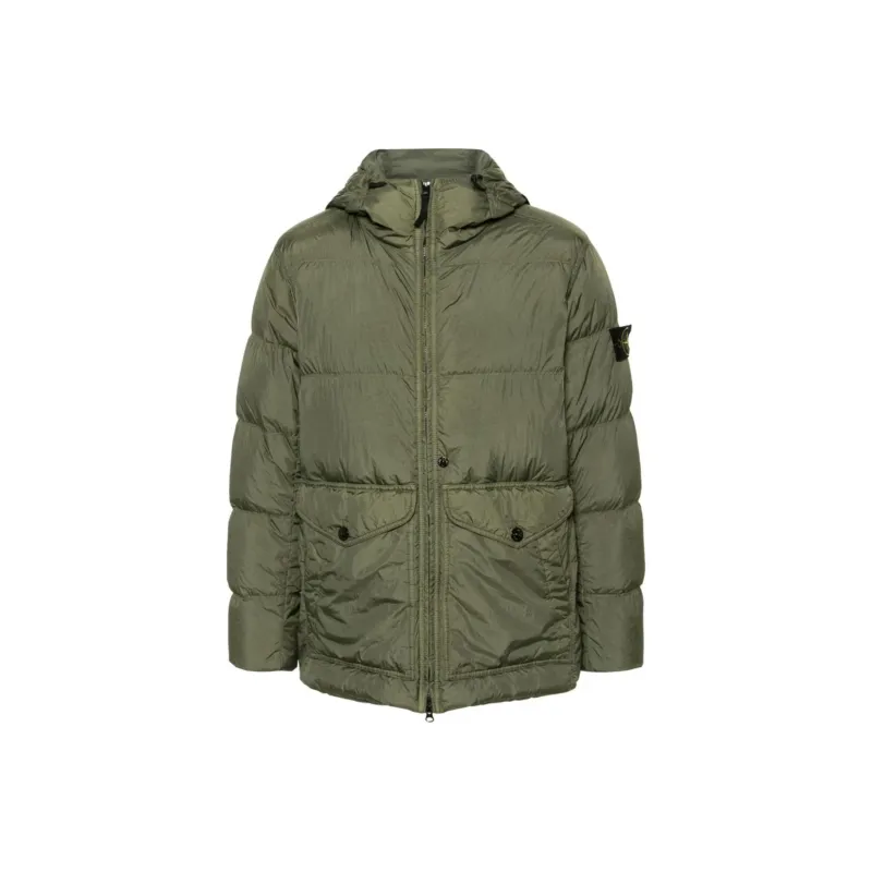 STONE ISLAND Hooded Puffer Jacket-0