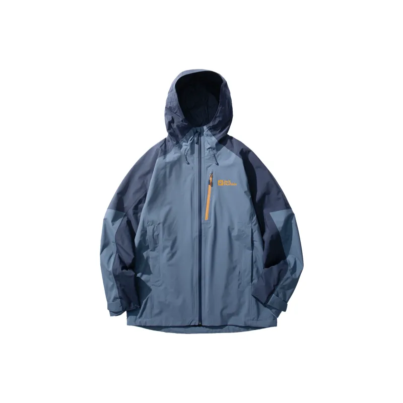 Jack Wolfskin Mountain Versatile Outdoor Hiking Waterproof And Windproof Windbreaker Jacket Men's-8