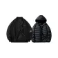 Black+Hooded Down Liners
