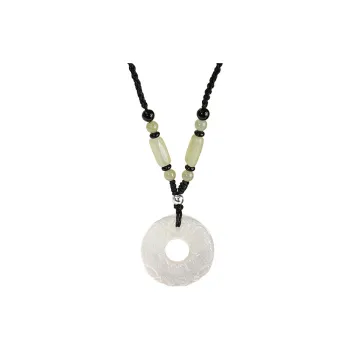 Royal Dragon Mirror Chalcedony Pendants Unisex