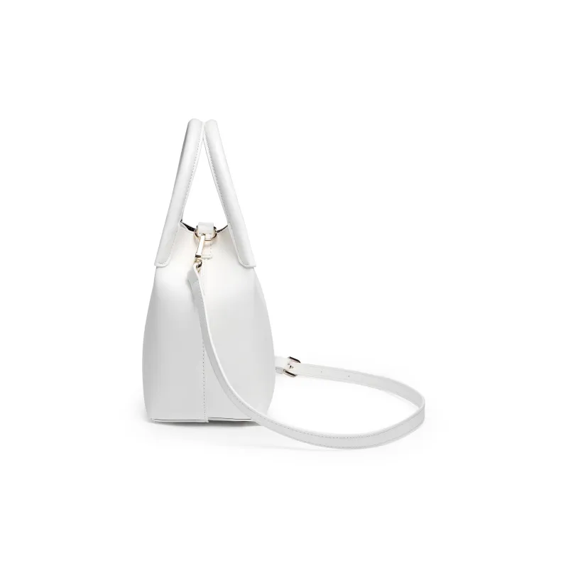 Mulinsen PU Combo Bag Bucket Bag, Shoulder Bag, Crossbody Bag, Handbag Women's White/Denim Black-2