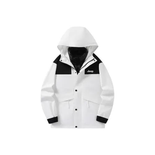 Jeep Waterproof And Windproof To Keep Warm Windbreaker Jacket Unisex