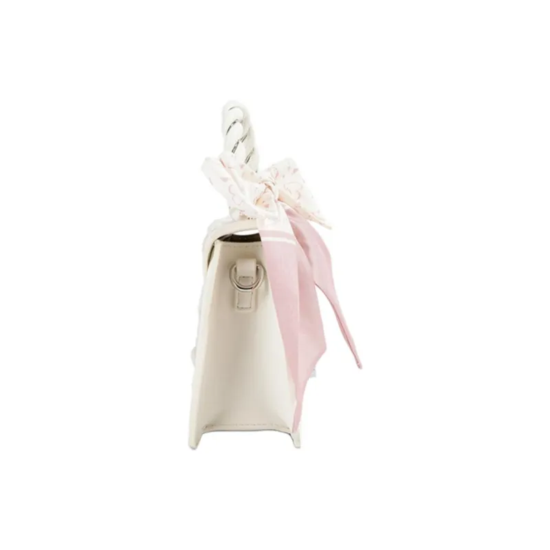 CAEISL&KCIEL PU Polyurethane Synthetic Leather Crossbody One Shoulder Handbag Regular Women's Diamond Pattern White-3