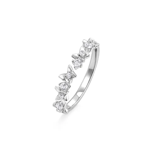 KADER Shimmering Butterfly Dance Series 925 Sterling Silver Rings Women's Silver