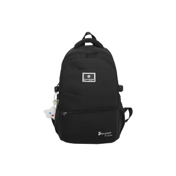 OUZIHUANG Nylon Backpack Regular Unisex Black/Gray/Orange/Purple/Khaki