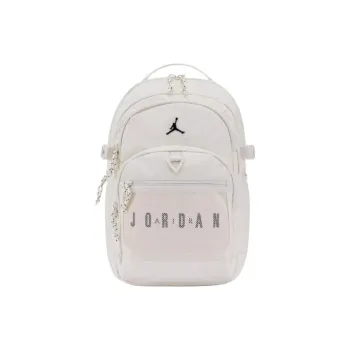 Jordan Polyester Backpack Unisex Light Ivory White