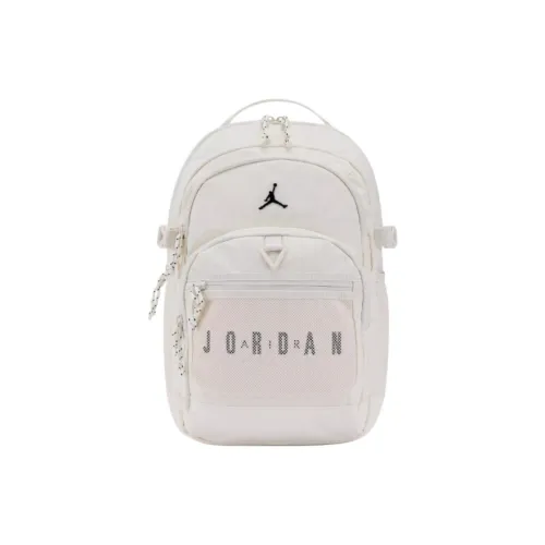 Jordan Polyester Backpack Unisex Light Ivory White