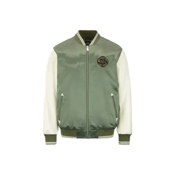 EVISU Baseball Jerseys Men Dark Army Green