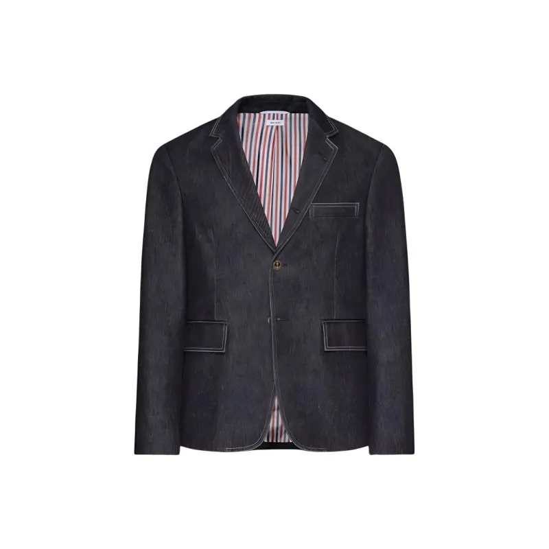 THOM BROWNE· FW24 Denim Jacket Men's Washed Black-0