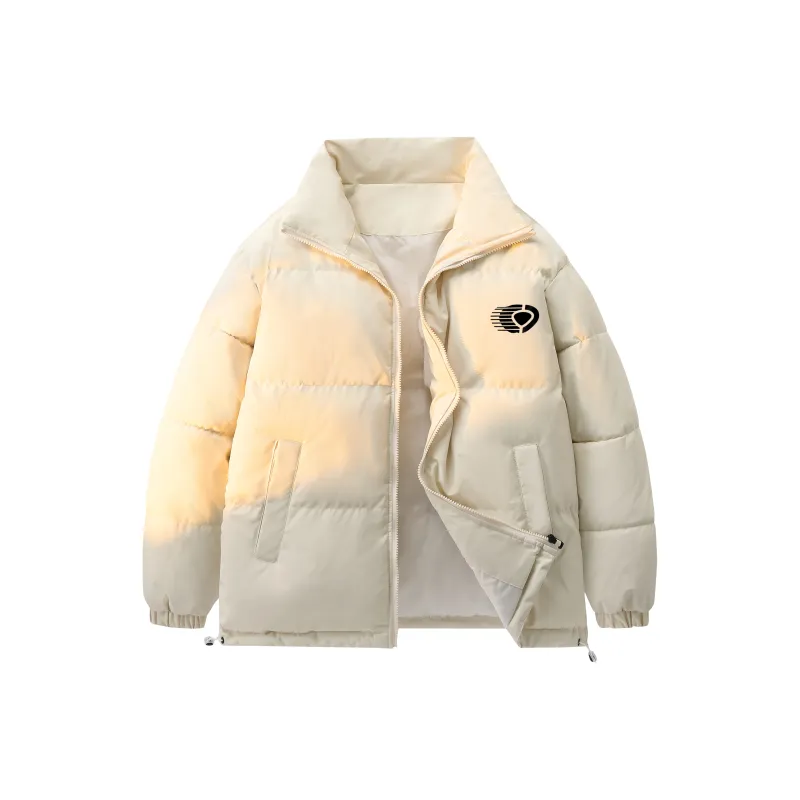 C1RCA American Minimalist Style Basic Brand Sports Logo Print Padded Puffer Jacket Unisex-0