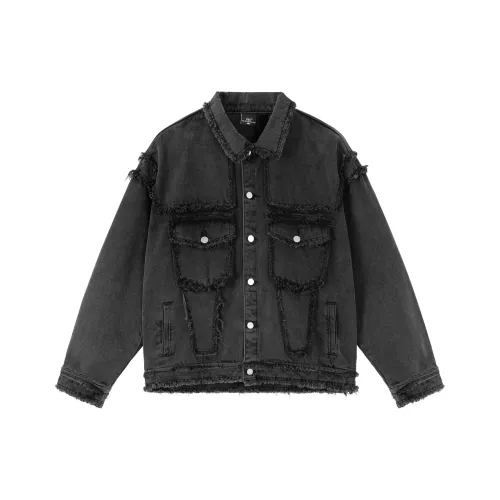 PILOTDRAGON P&D 24FW Denim Jacket Unisex Dark Gray