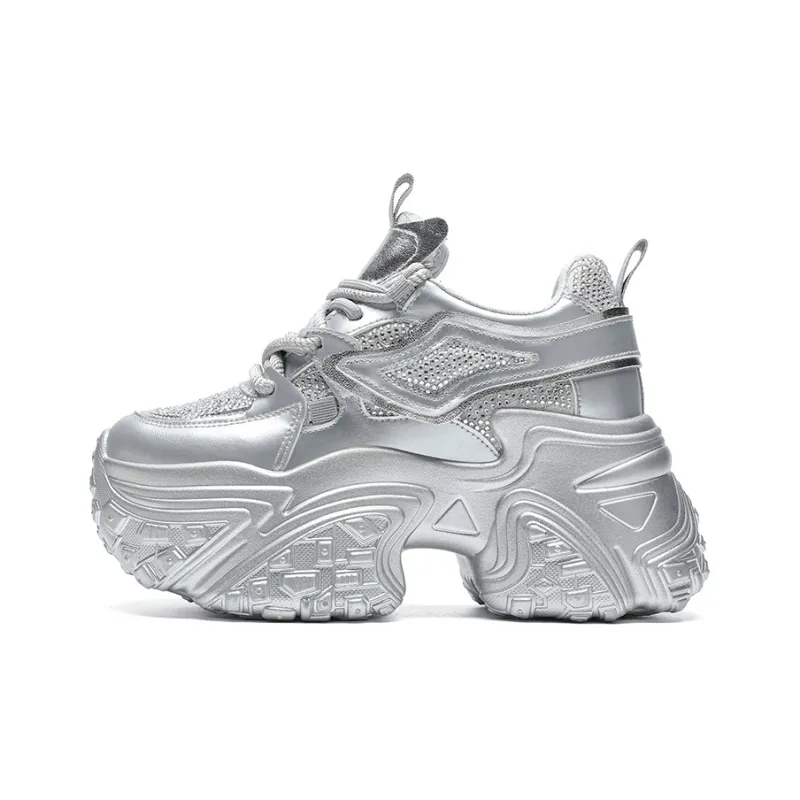 ZHR Bright Life Abrasion Resistant Coverage Low Top Chunky Sneakers Women's-5