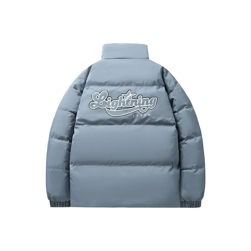 Lightning X Storm Retro Preppy Unisex Quilted Jacket-12