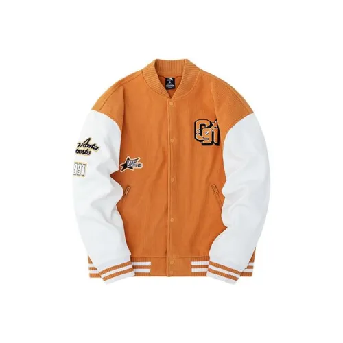 Anta FW22 Baseball Jacket Unisex Orange