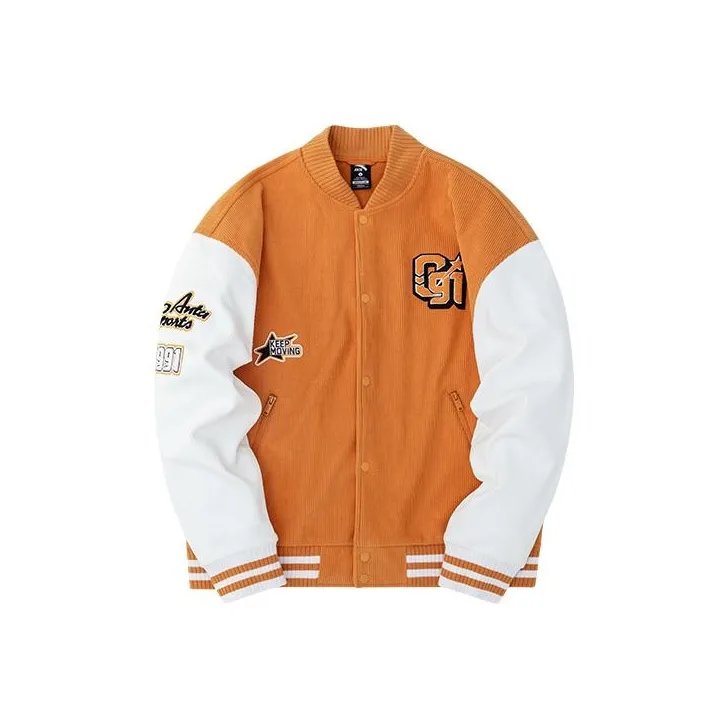 Anta FW22 Baseball Jacket Unisex Orange-0