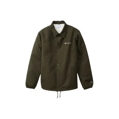 Champion FW21 Velvet-feel Coat Japan Version Unisex Army Green