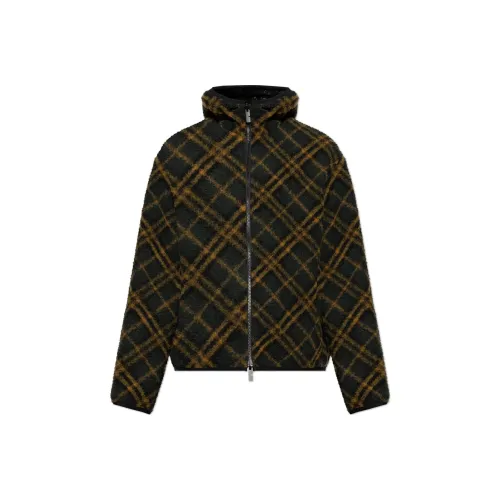 Burberry Checkered Reversible Zip Up Coat