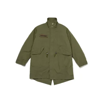 HUMAN MADE SS24 FISHTAIL COAT Coats Unisex Army Green