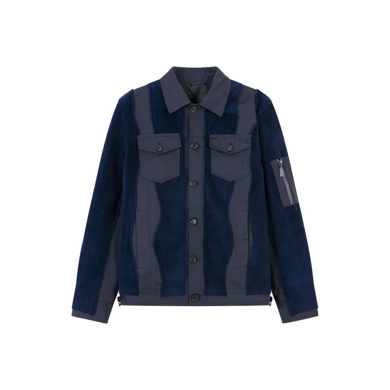 DAVID NAMAN Jackets Men Navy Blue-0