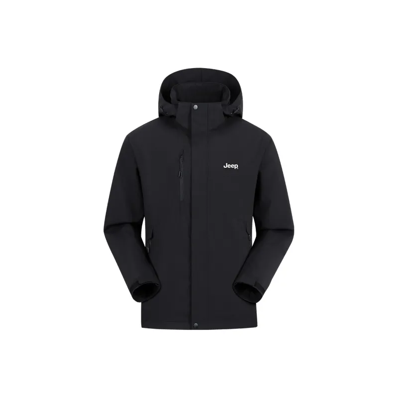 Jeep Windbreaker Jacket Trench Coat Unisex-0