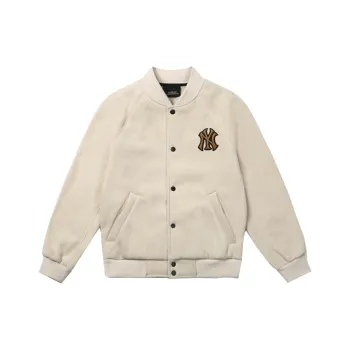 MLB Velvet Jackets Unisex White