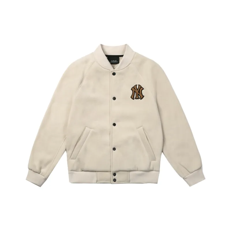 MLB Velvet Jackets Unisex White-0