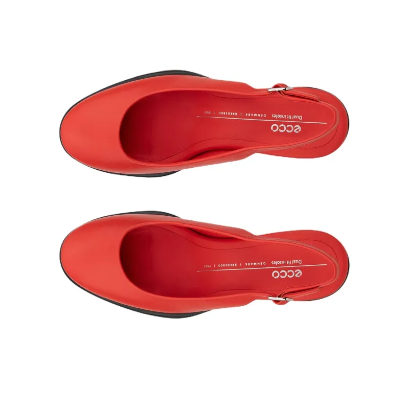 Ecco SCULPTED LX 55 Chunky Heel High Heels 5.5cm Women's Red-3