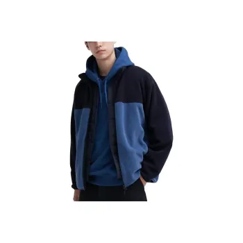 UNIQLO Velvet-feel Coat Unisex Blue