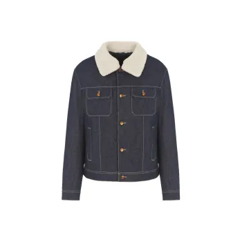 ARMANI EXCHANGE Puffer Jacket Men's Denim Blue