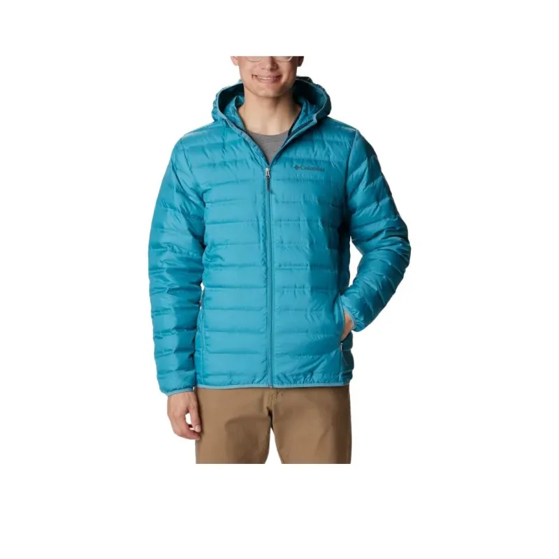 Columbia Lake 22 Down Hooded Jacket Jackets Coats Men's Blue-0