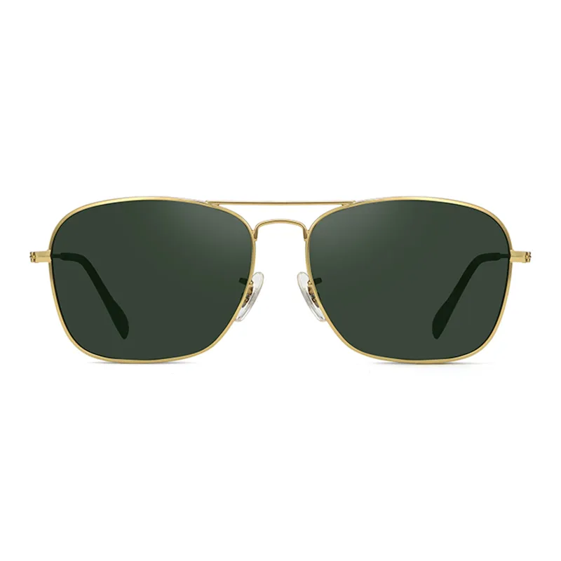Wood Premium Alloy Square Sunglasses Men's-1
