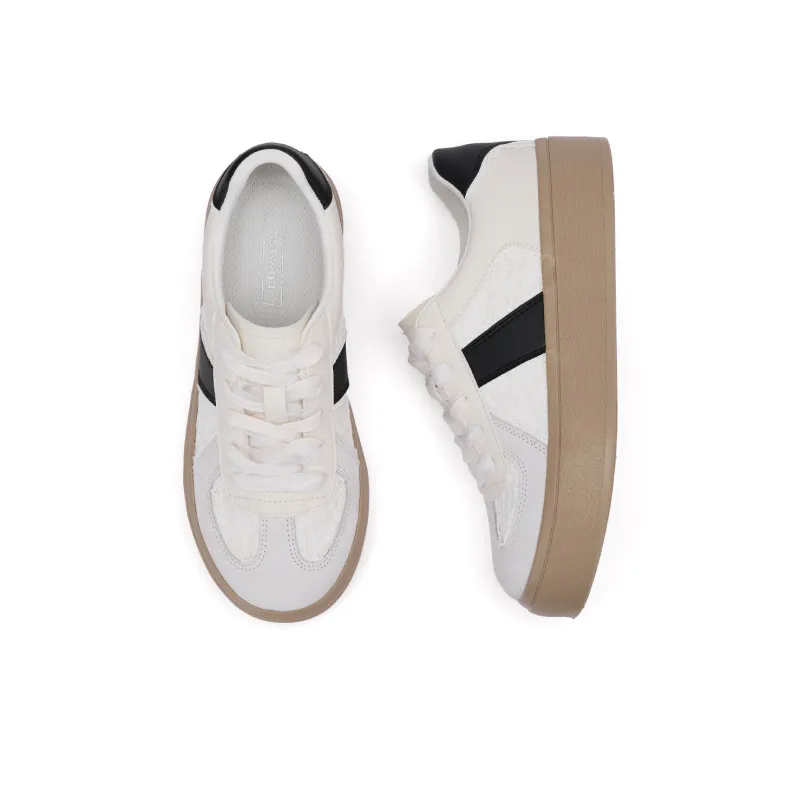 Hotwind Cream Lace Series Anti-Slip Wear-Resistant Low-Top Casual Shoes Women's-12