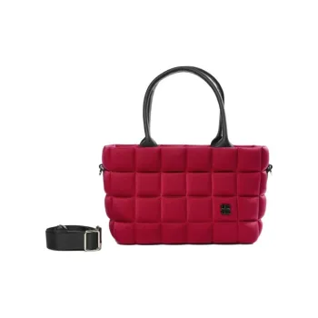 BPRIME Oxford Tote Bag, Shopping Bag, Shoulder Bag, Handbag Small Size Women's Red