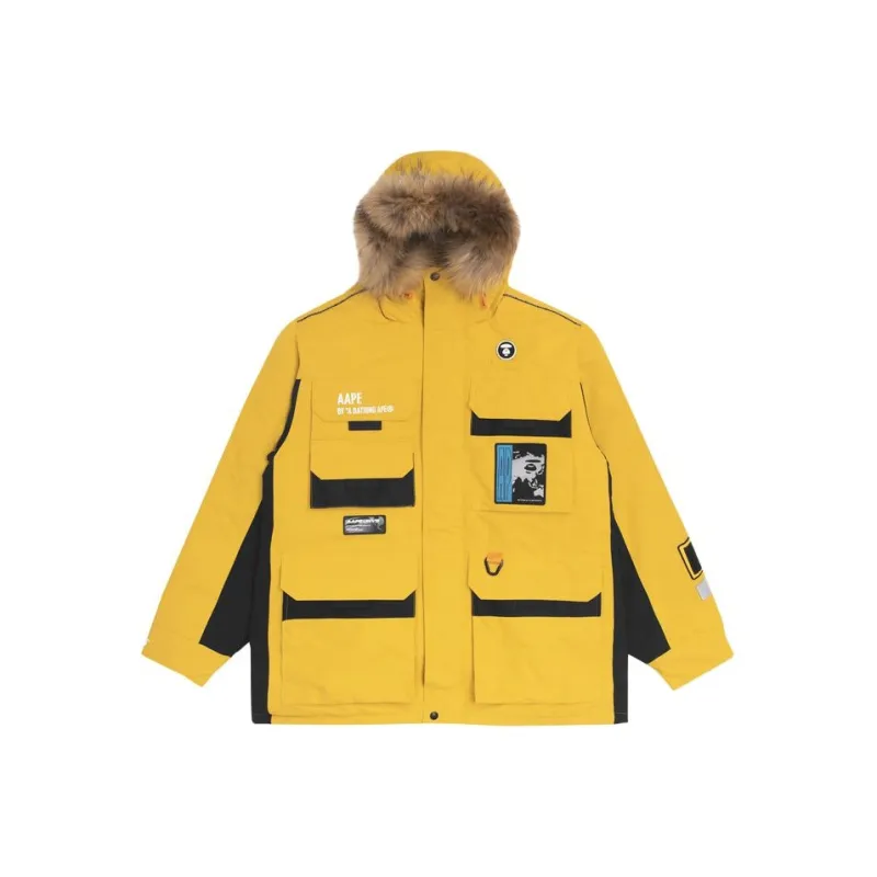 Aape Flap pockets Hooded Padded Jacket-5