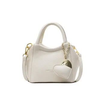 Single Warehouse PU Handbag Women's Ecru/Silver/Yellow/Black/Pink