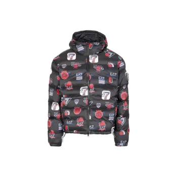 EMPORIO ARMANI EA7 Puffer Jacket Men's Black
