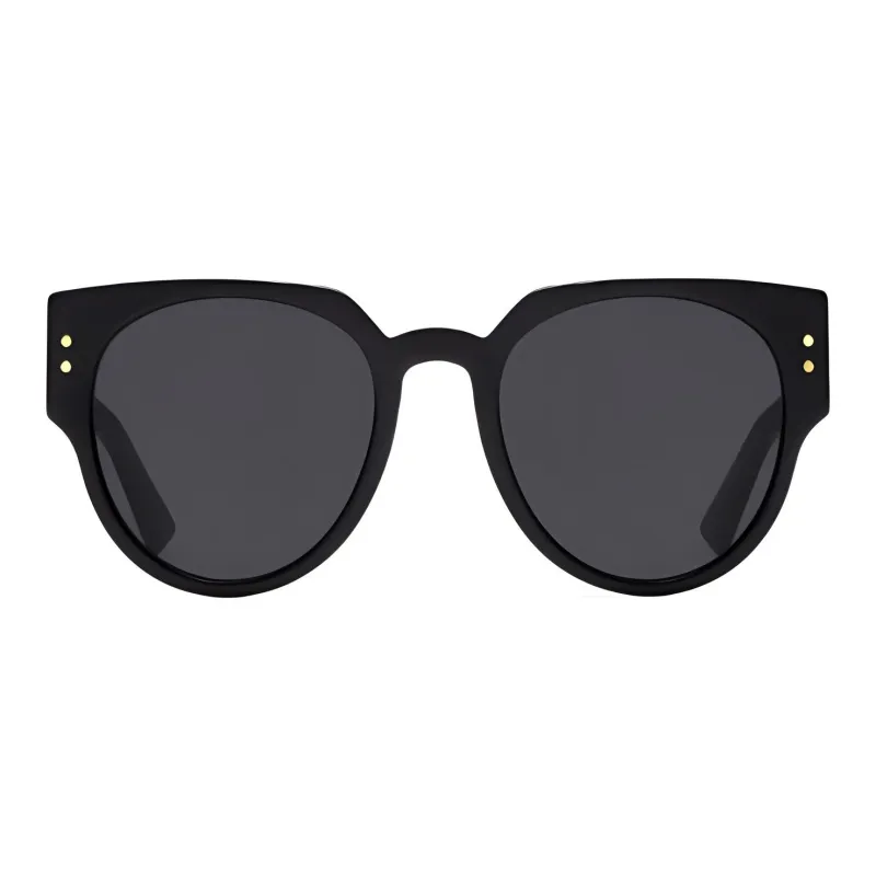 DIOR Polyethylene Oval Sunglasses Women's Black-1