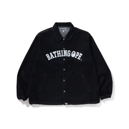 A BATHING APE Bathing Ape Relaxed Fit Denim Coach Jacket