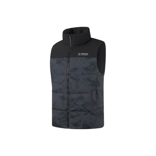 QIAODAN Cozy Nest Vest Men's Black Print/Black