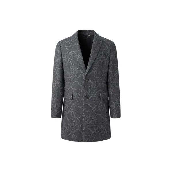 RARE Coats Men Gray-0