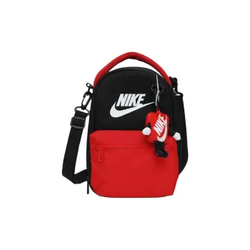 Nike Versatile Shoulder Bag, Crossbody Bag, Handbag Women's Black & Red