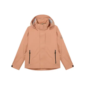 FILA Fitness Series Outdoor Hiking Waterproof And Windproof To Keep Warm Windbreaker Jacket Unisex Earthy Orange-Yellow