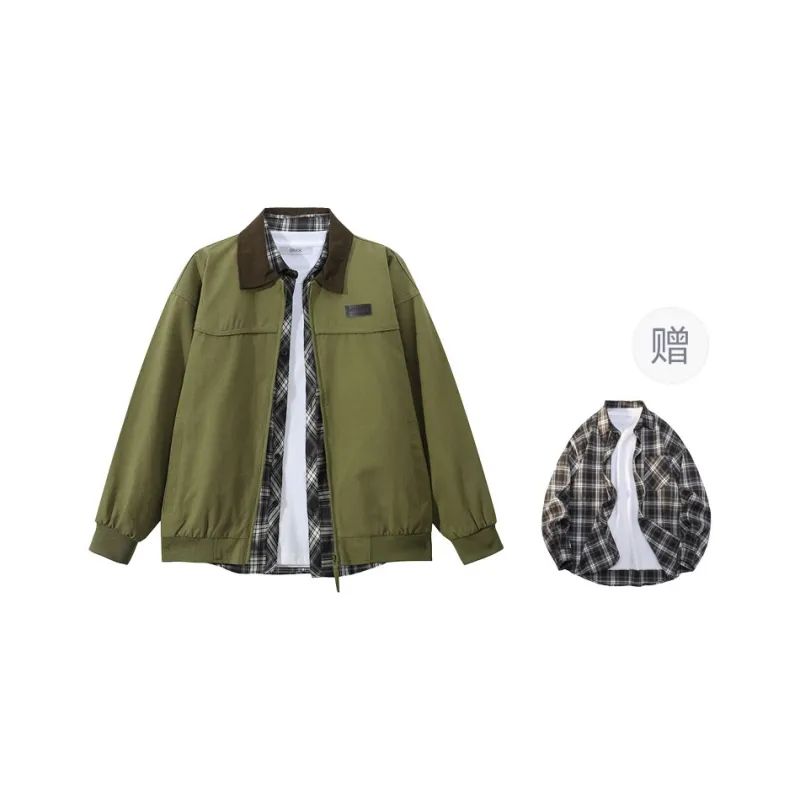 OGEK Jackets Coats Unisex Black Comes With Shirt+Brooches-4