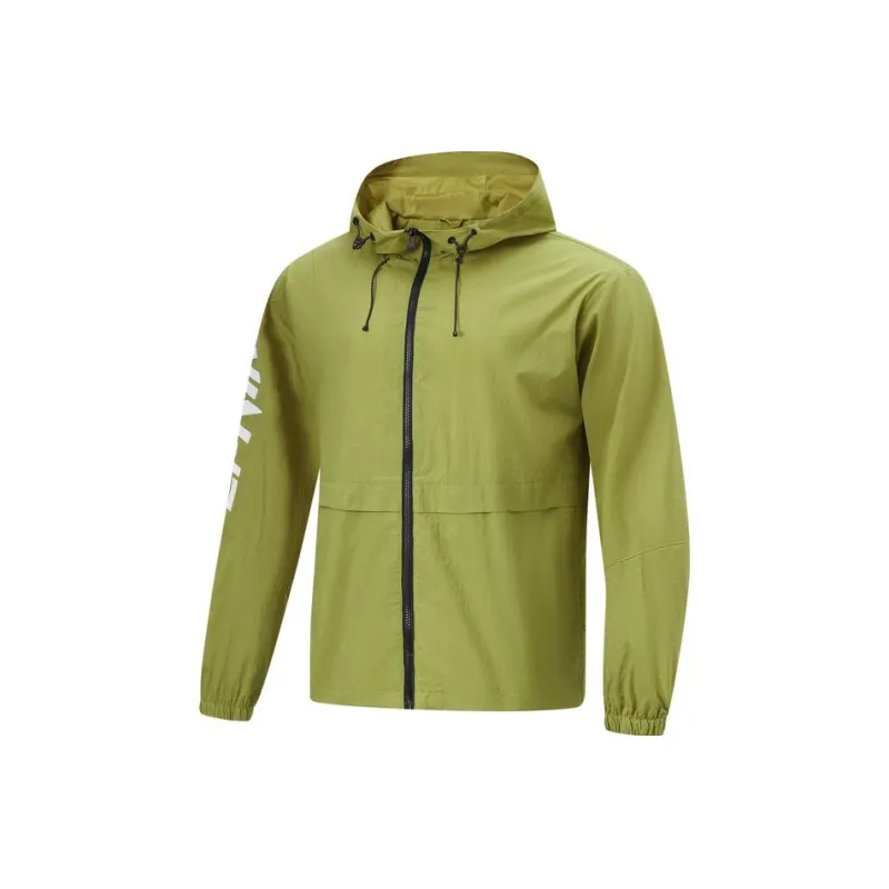 LiNing Fitness Series Breathable And Waterproof Sun Protection Clothing Men's Water Moss Green-0