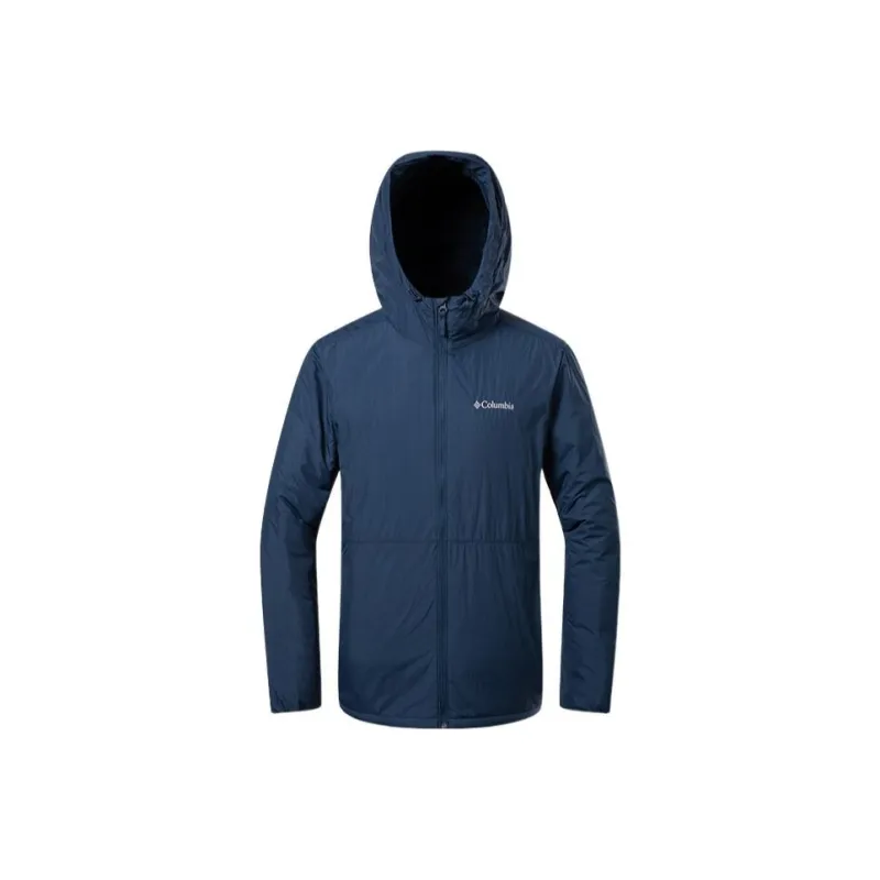 Columbia Hooded Fitted Moderate Regular Edition Puffer Jacket Men's Blue-0