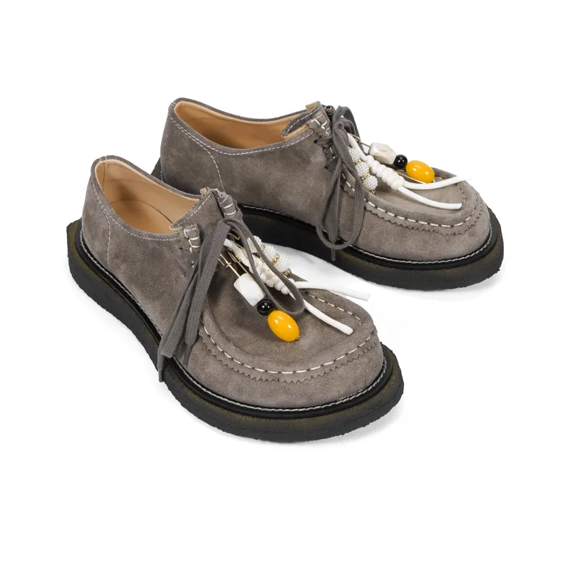 CROOKED CARD Cushioning, Wear Resistant Low Top Casual Shoes Men's Natural Sand Tone-5