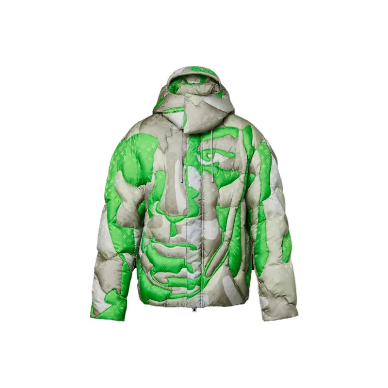 LOUIS VUITTON Patchworked Portrait Puffer Blouson-0