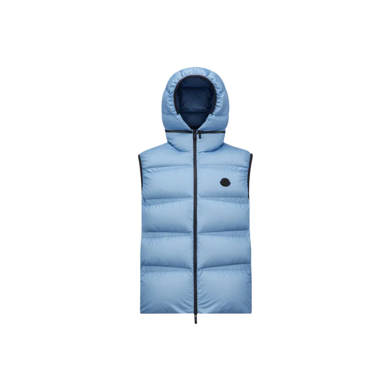 Moncler Zip Up Hooded Padded Gilet-0